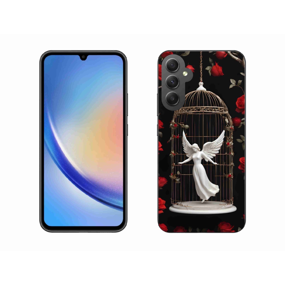 Gél borítás mmCase Samsung Galaxy A34 5G - csapdába esett angyal