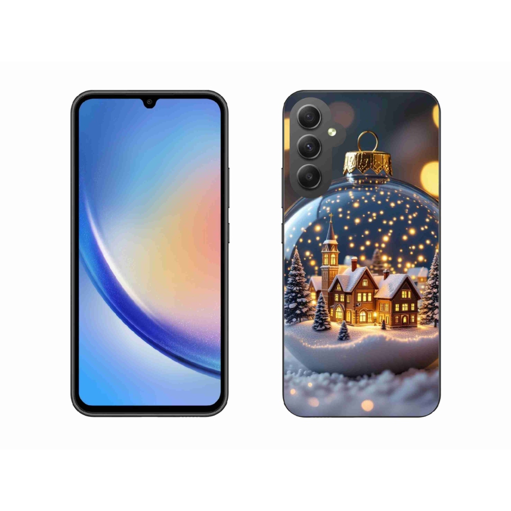 Gél borítás mmCase Samsung Galaxy A34 5G - Karácsonyi gömbök 4