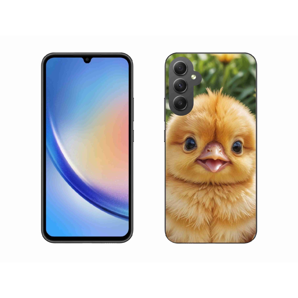 Gél borítás mmCase Samsung Galaxy A34 5G - boldog csaj - Samsung Galaxy A34 5G - boldog csaj
