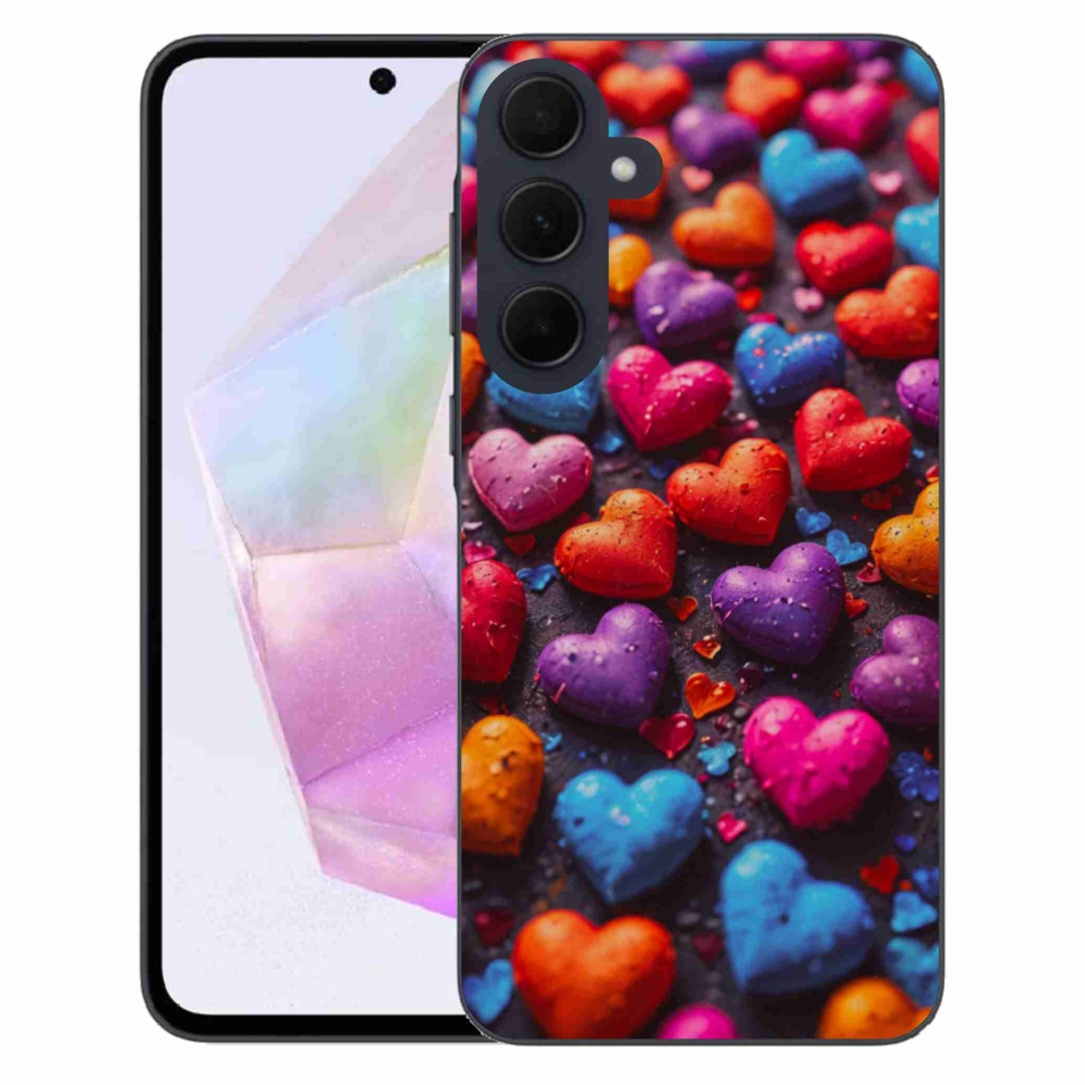 Zselés borítás mmCase Samsung Galaxy A35 5G - színes szív