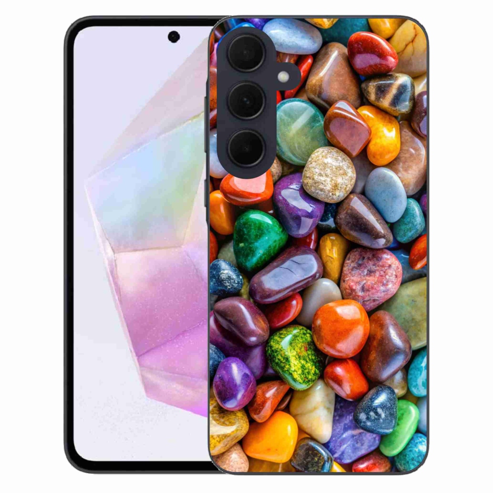 Zselés borítás mmCase Samsung Galaxy A35 5G - színes strasszkövekkel