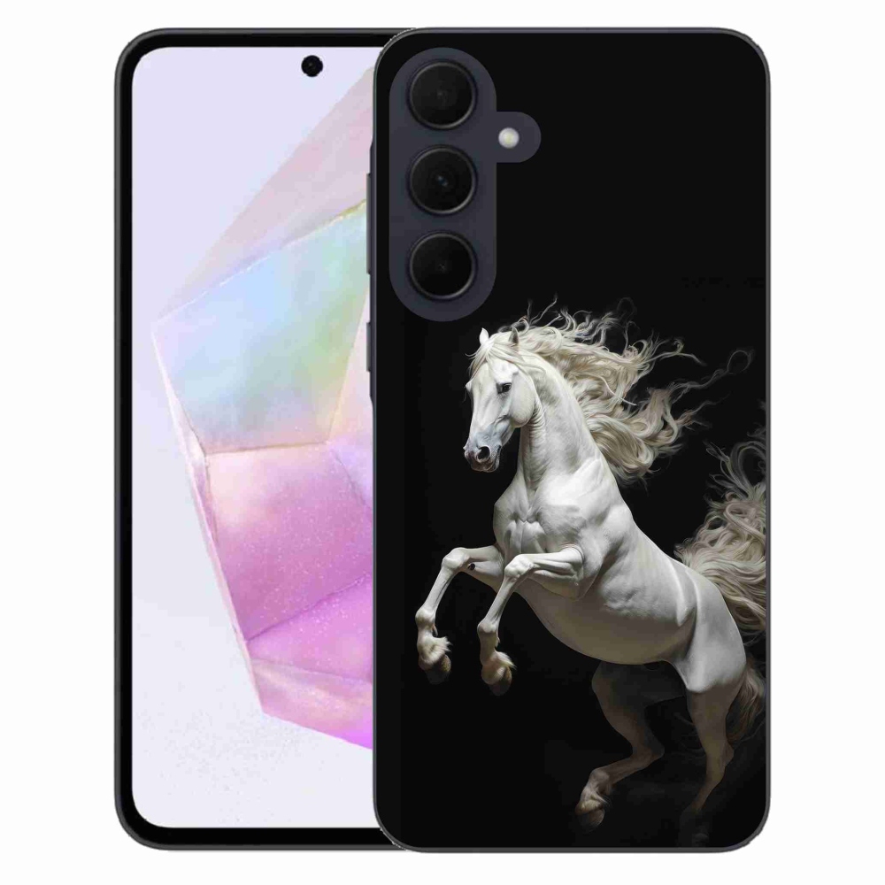 Zselés borítás mmCase Samsung Galaxy A35 5G - fehér ló 4