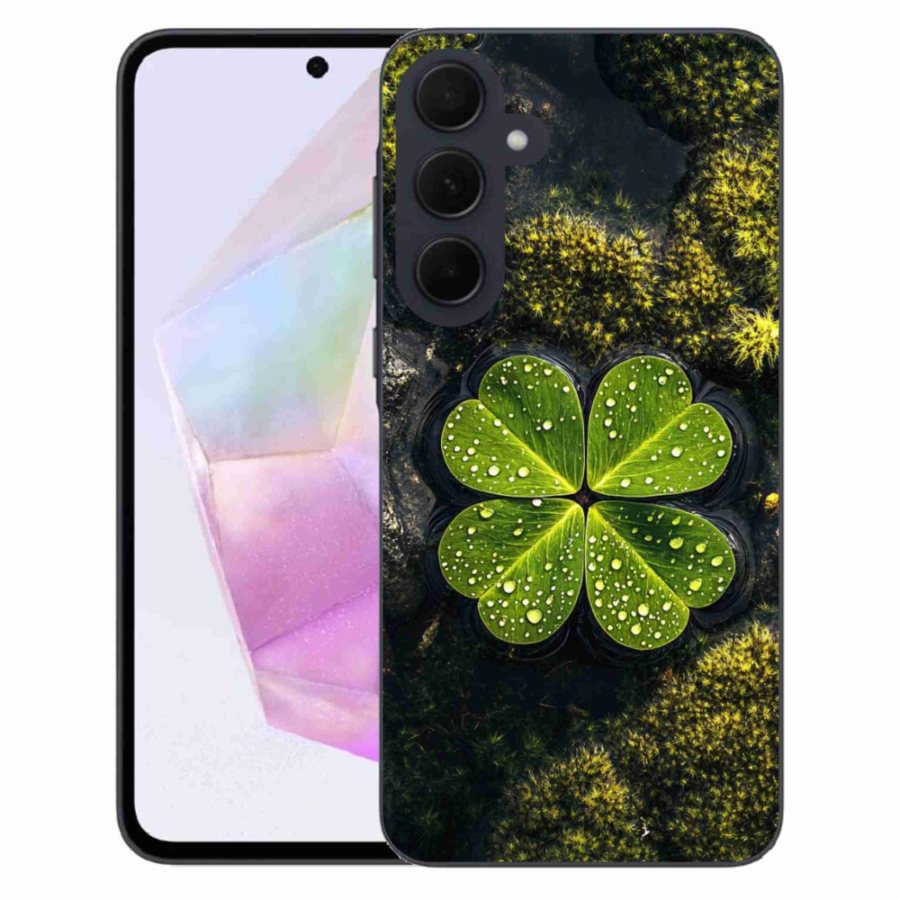 Gél borítás mmCase Samsung Galaxy A35 5G - négylevelű lóhere