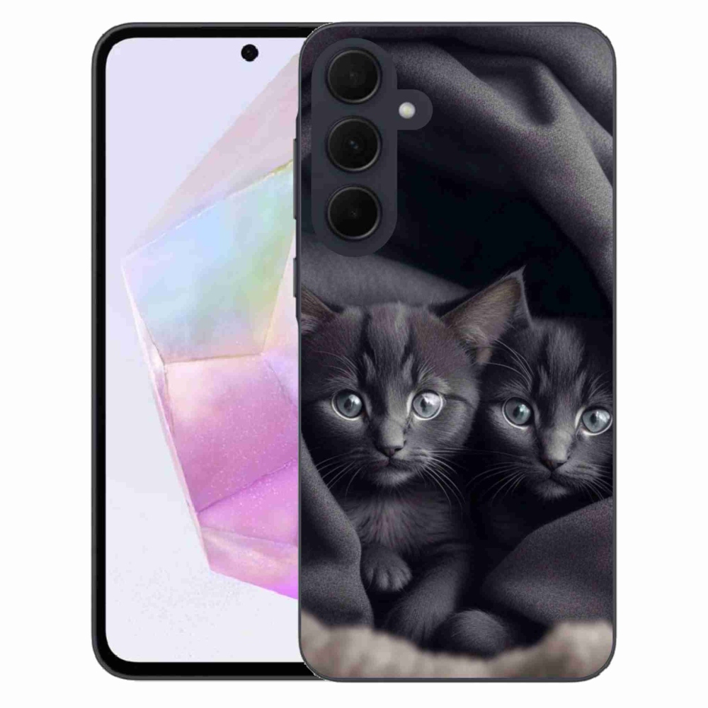 Zselés borítás mmCase Samsung Galaxy A35 5G - cat duo - Samsung Galaxy A35 5G számára