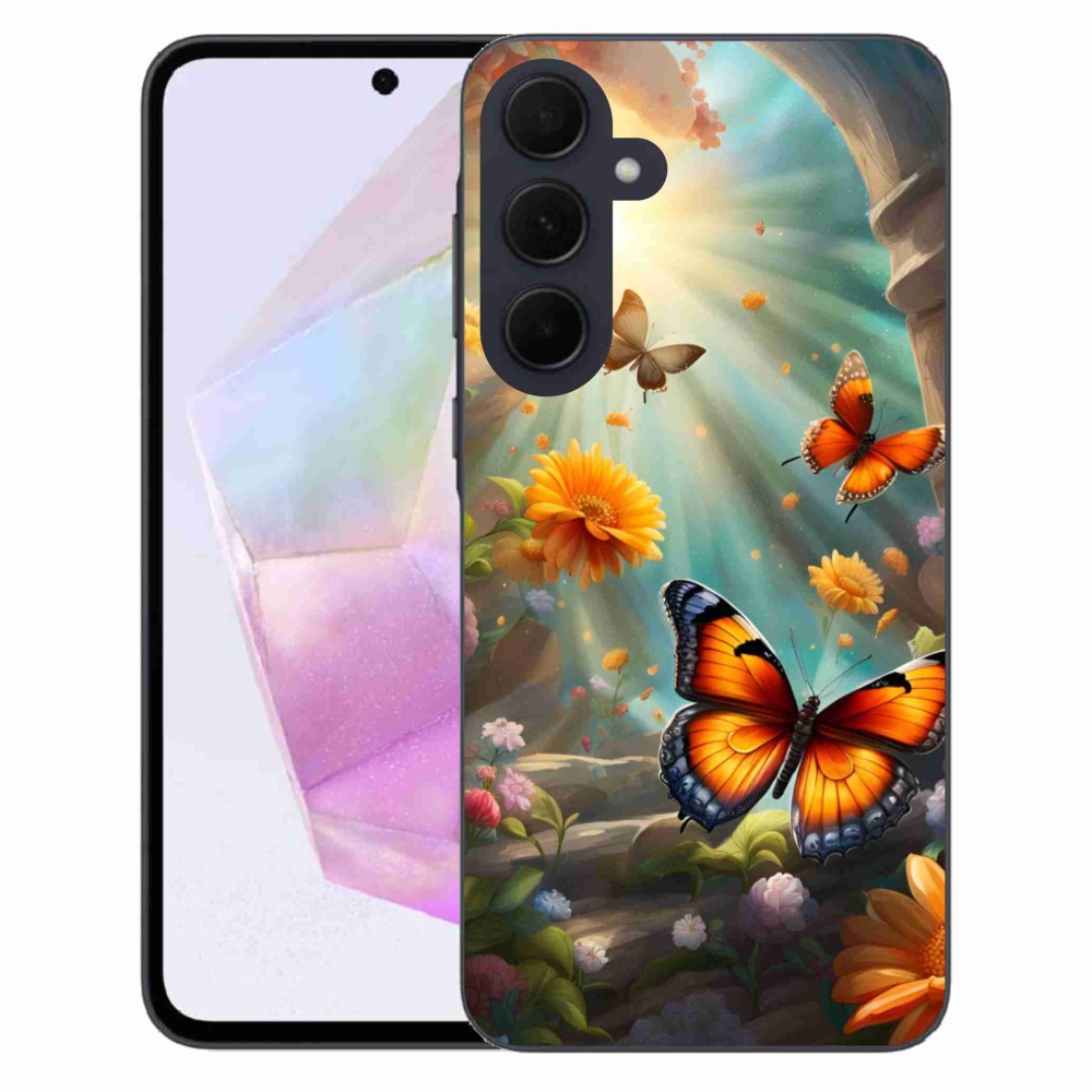 Zselés borítás mmCase Samsung Galaxy A35 5G - pillangókert 2