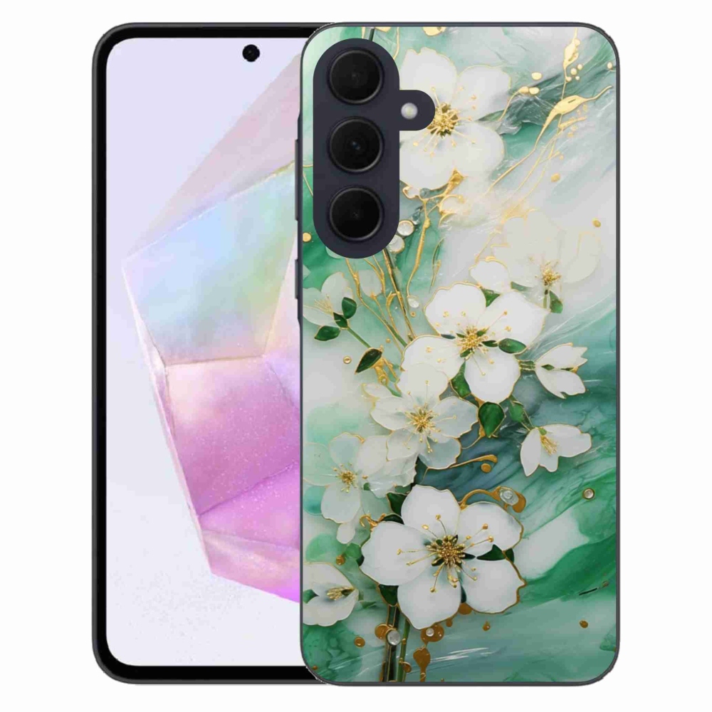 Gél borítás mmCase Samsung Galaxy A35 5G - finom virágok