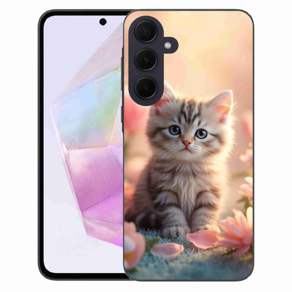 Gél borítás mmCase Samsung Galaxy A35 5G - aranyos cica 8