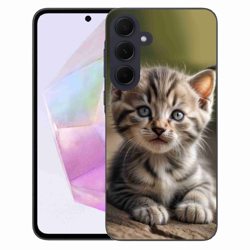 Gél borító mmCase Samsung Galaxy A35 5G - aranyos cica 9