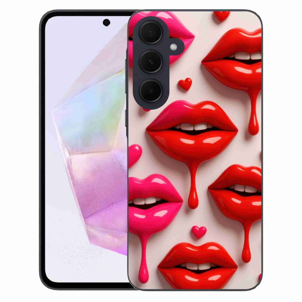 Zselés borítás mmCase Samsung Galaxy A35 5G - ajkak 2