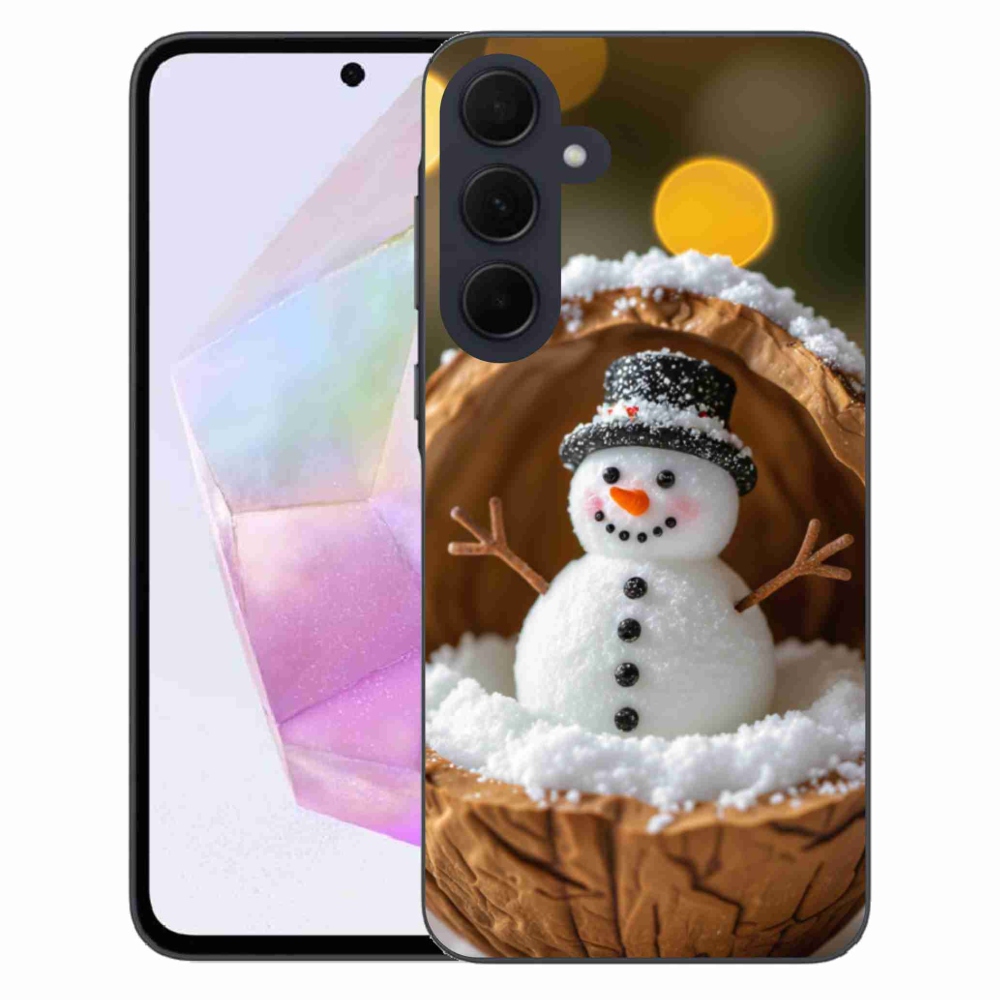 Gél borító mmCase Samsung Galaxy A35 5G - hóember 4