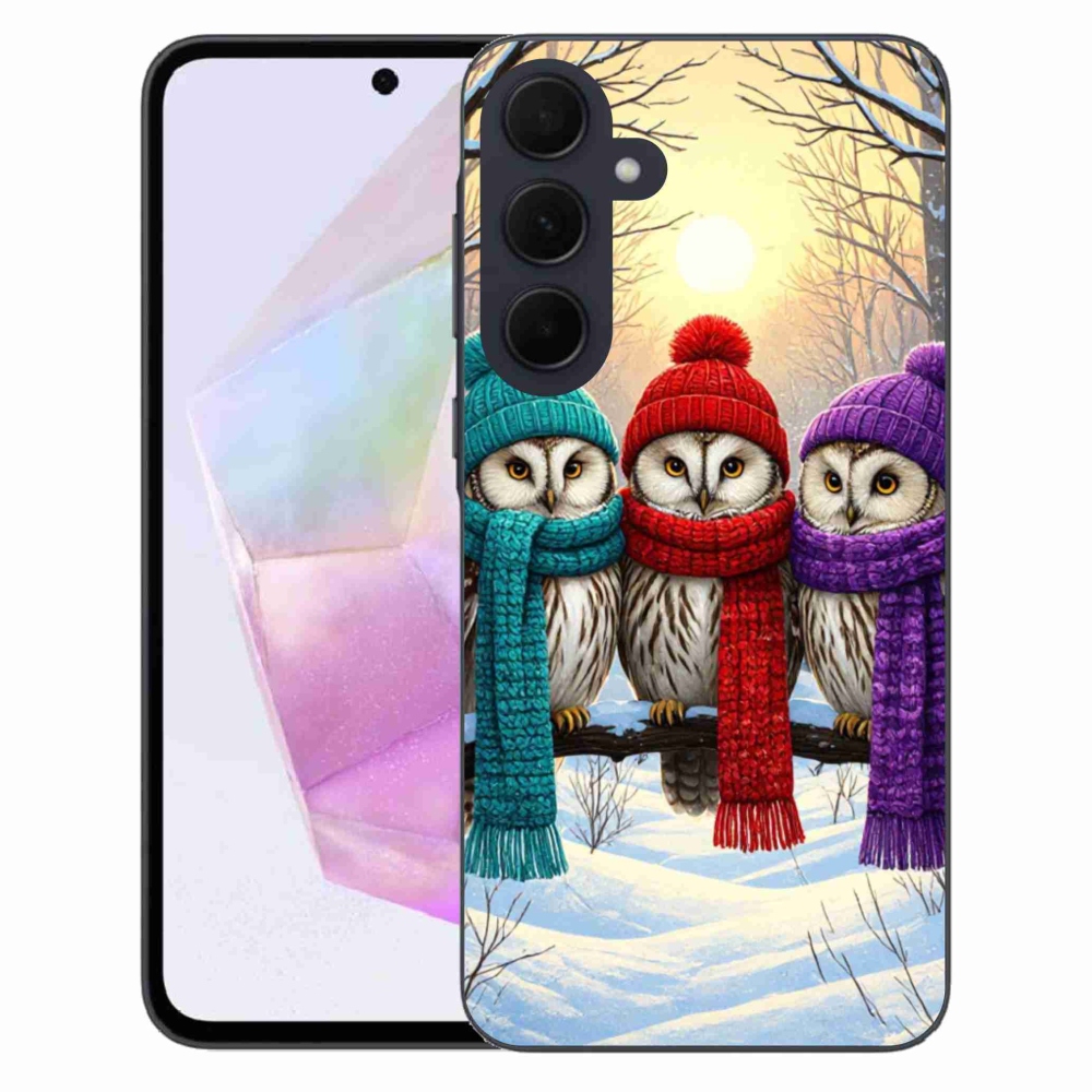 Gél borítás mmCase Samsung Galaxy A35 5G - bagoly barátok