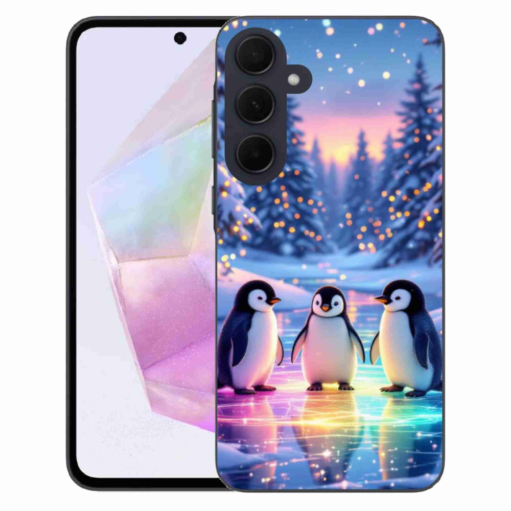 Gél borítás mmCase Samsung Galaxy A35 5G - pingvinekhez