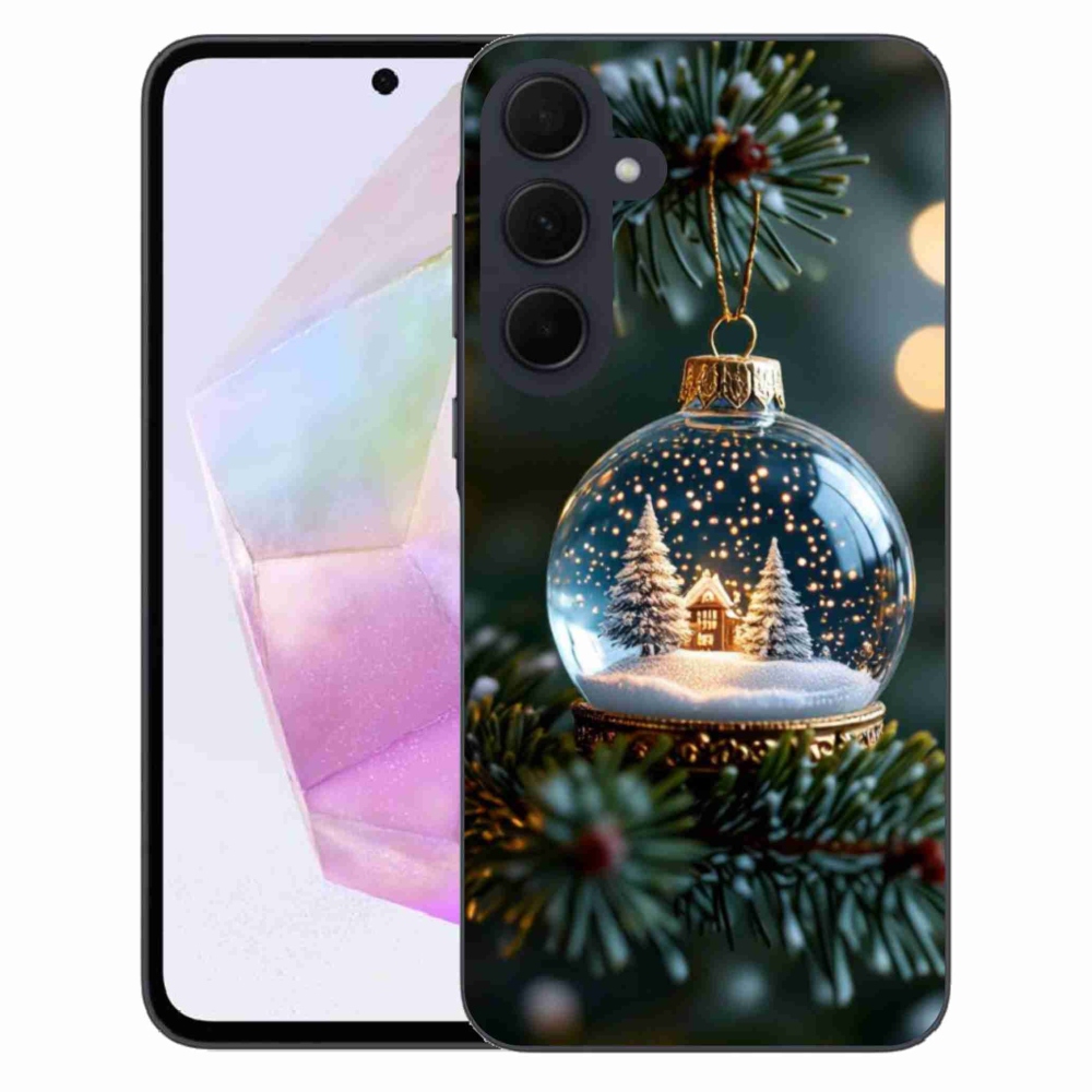 Gél borítás mmCase Samsung Galaxy A35 5G - Karácsonyi gömbök 2