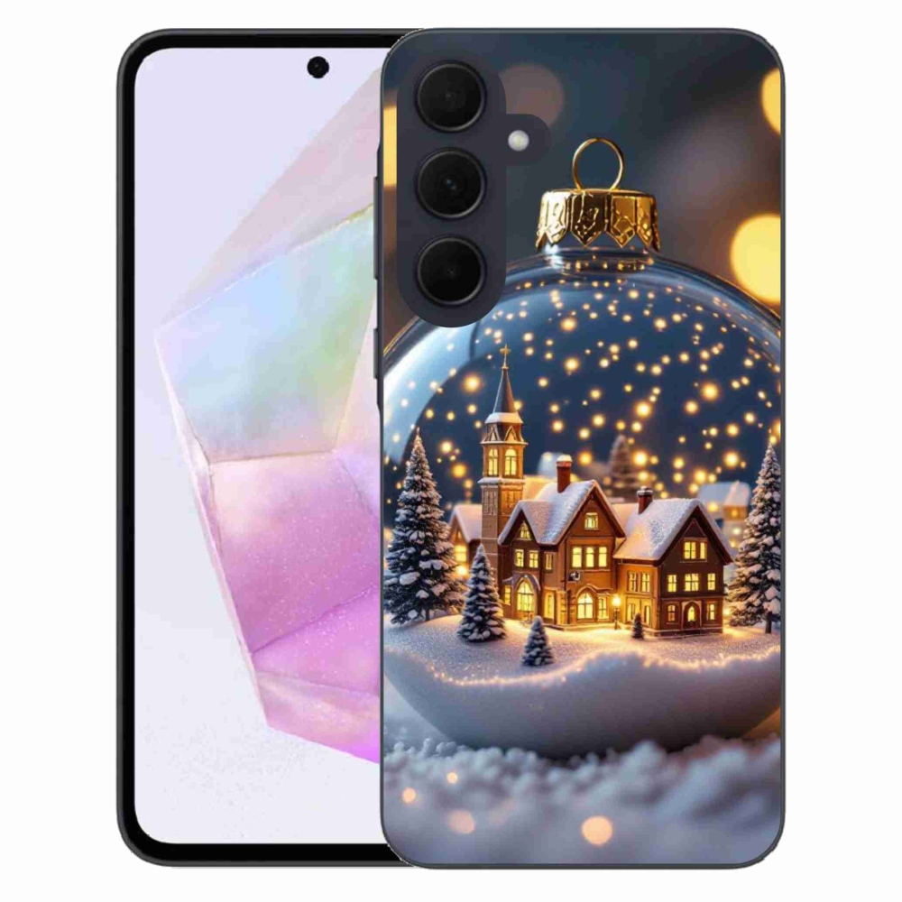 Gél borító mmCase Samsung Galaxy A35 5G - Karácsonyi gömbök 4