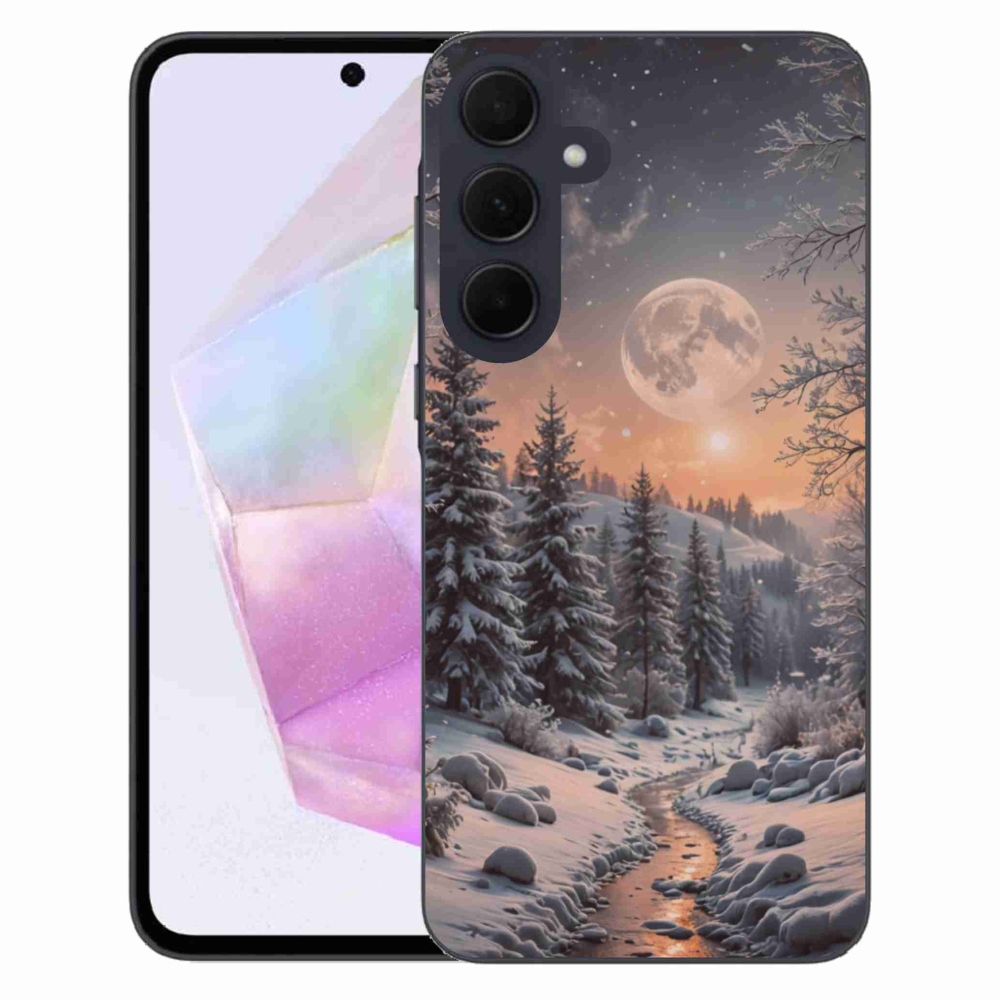 Gél borítás mmCase Samsung Galaxy A35 5G - téli táj 2
