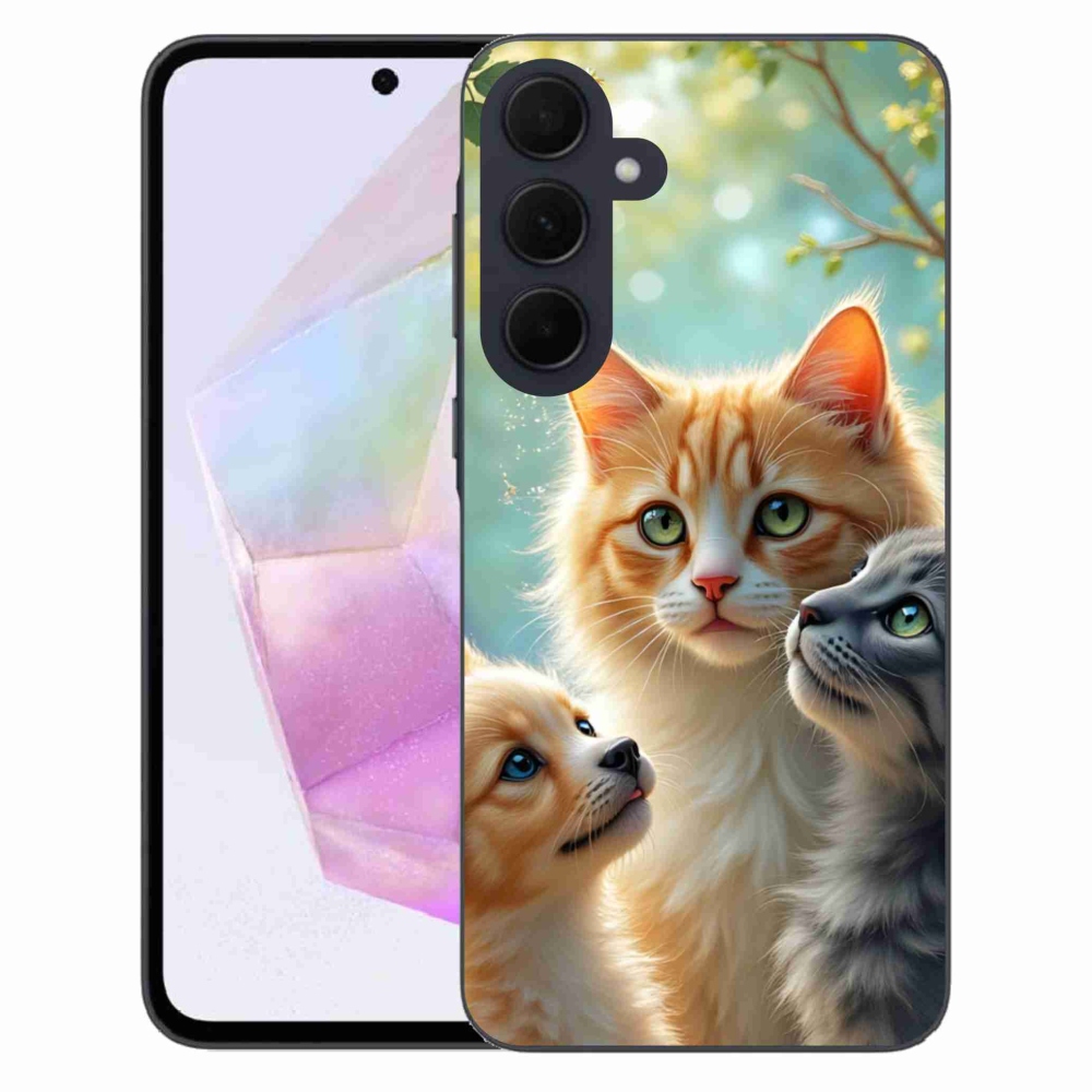 Gél borítás mmCase Samsung Galaxy A35 5G - állati barátság 2