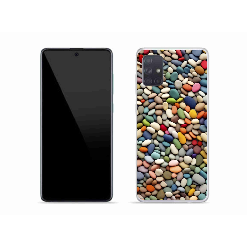 Gél borítás mmCase Samsung Galaxy A51 készülékhez - színes strasszkövek 2