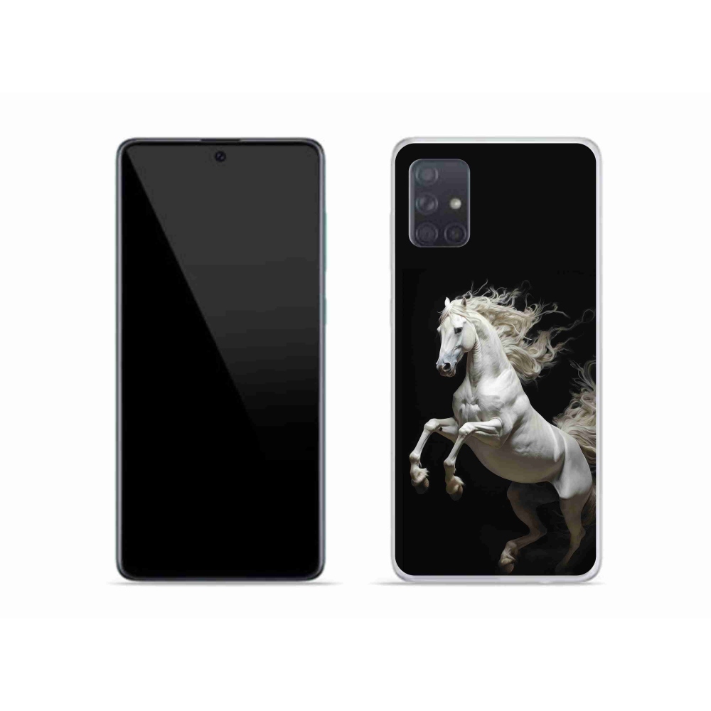 Gél borító mmCase Samsung Galaxy A51 - fehér ló 4