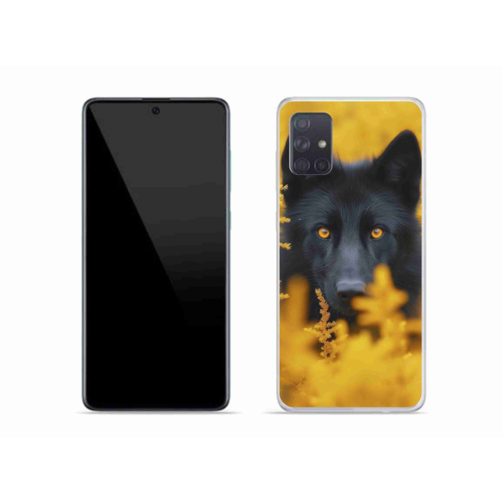 Gél védőhuzat mmCase Samsung Galaxy A51 - fekete farkas 2