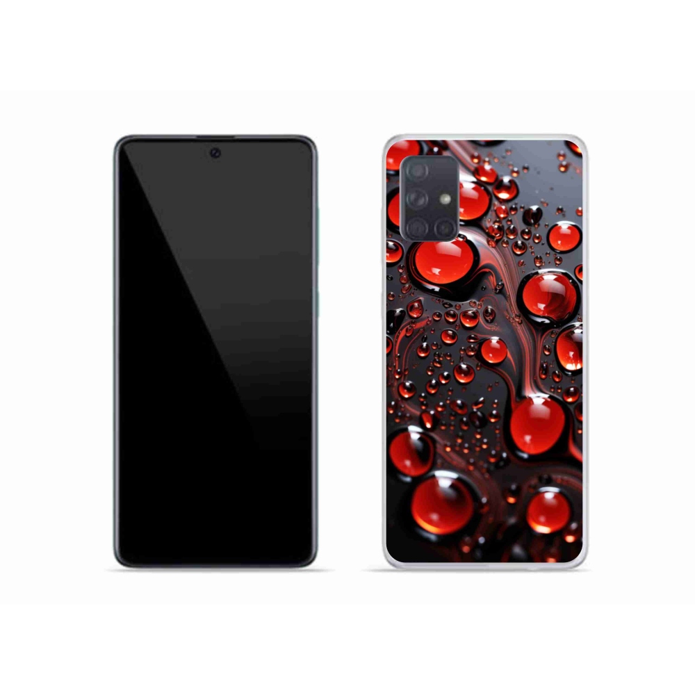 Gél védőhuzat mmCase Samsung Galaxy A51 - piros csepp 2