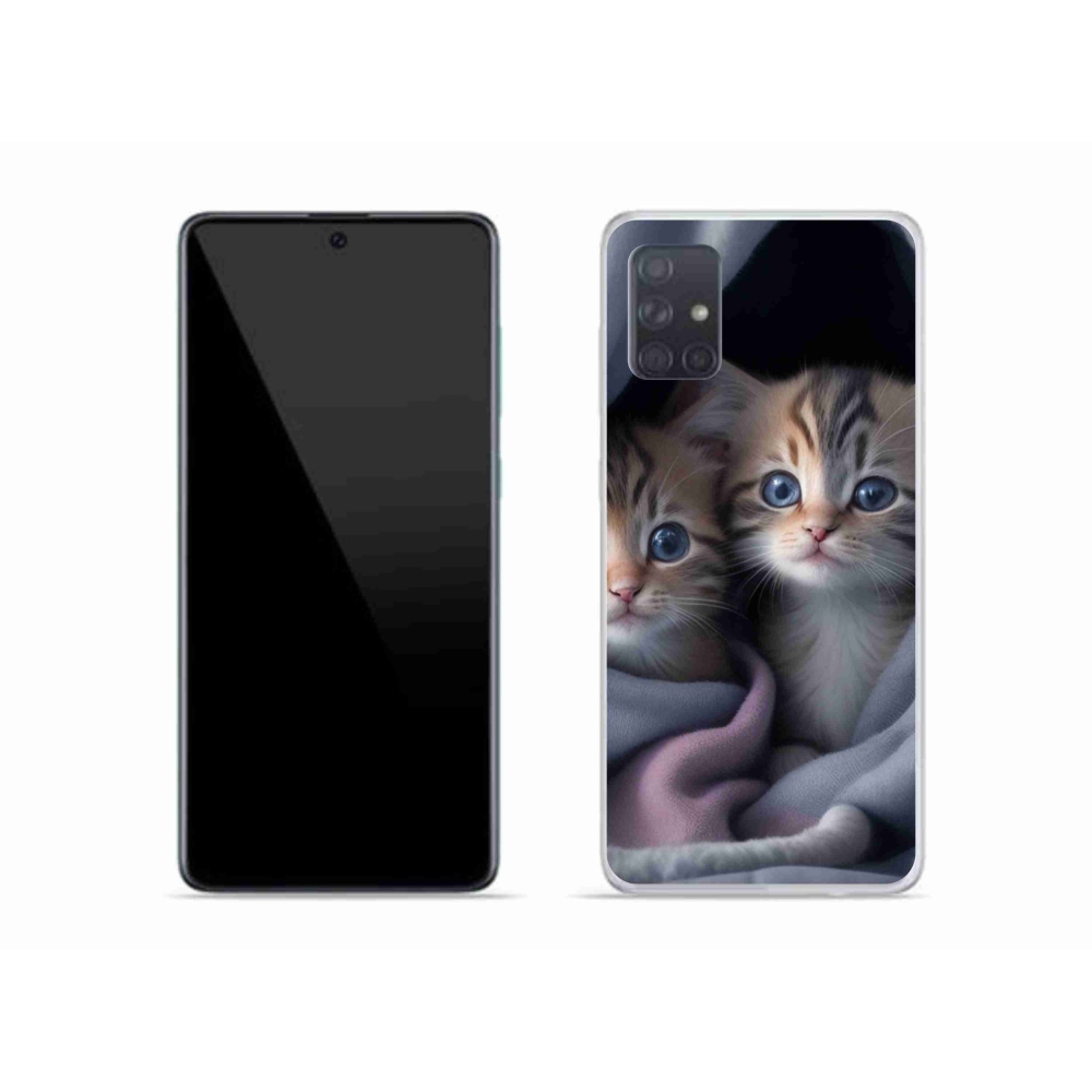 Gél védőburkolat mmCase Samsung Galaxy A51 - cat duo 2 számára