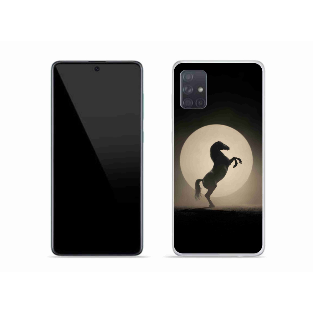 Zselés borítás mmCase Samsung Galaxy A51 készülékhez - ló sziluettben