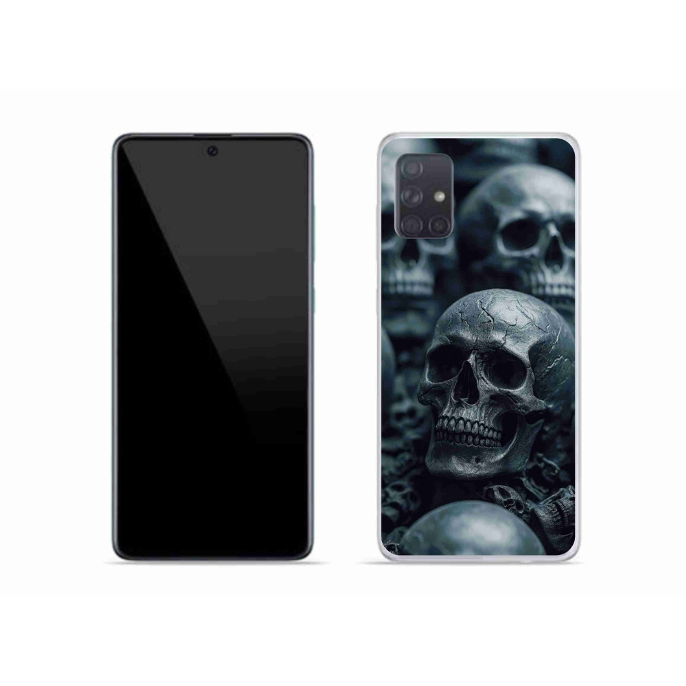Zselés borítás mmCase Samsung Galaxy A51 - koponya 2
