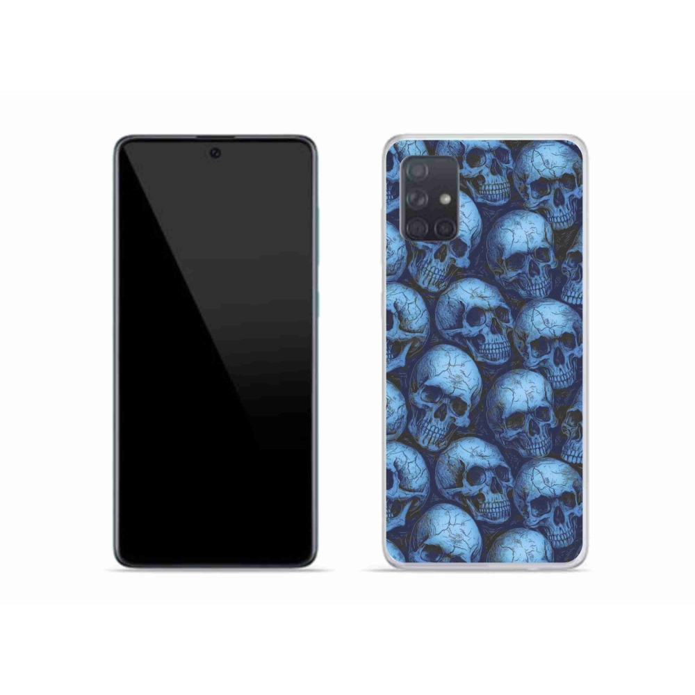Zselés borítás mmCase Samsung Galaxy A51 készülékhez - koponyák