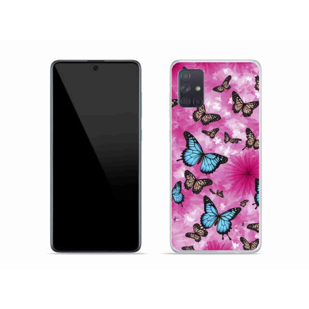 Gél borítás mmCase Samsung Galaxy A51 készülékhez - pillangó kert