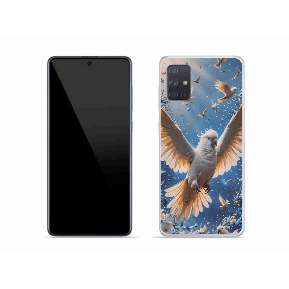Gél borítás mmCase Samsung Galaxy A51 készülékhez - papagáj kakadu
