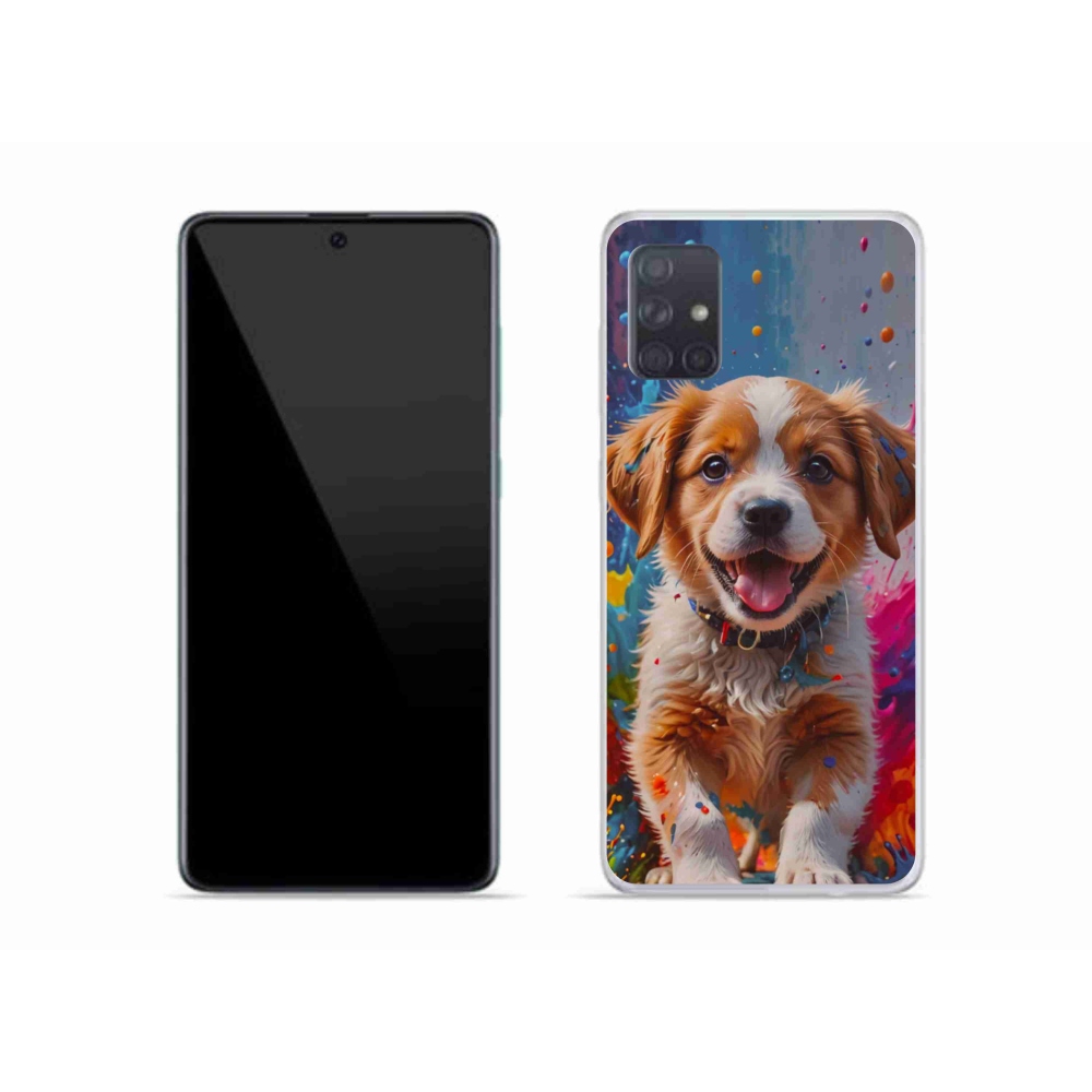 Gél borítás mmCase Samsung Galaxy A51 - aranyos kiskutya 3