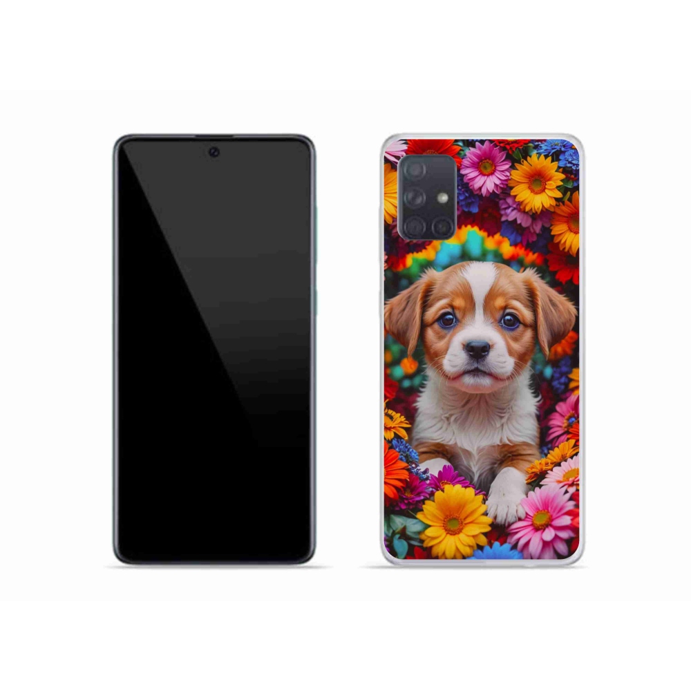 Gél borítás mmCase Samsung Galaxy A51 készülékhez - aranyos kiskutya