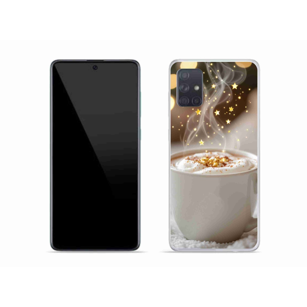 Gél borítás mmCase Samsung Galaxy A51 készülékhez - Karácsonyi forró ital