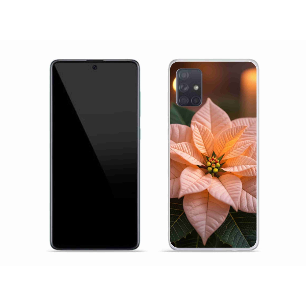 Gél borítás mmCase Samsung Galaxy A51 készülékhez - mikulásvirág