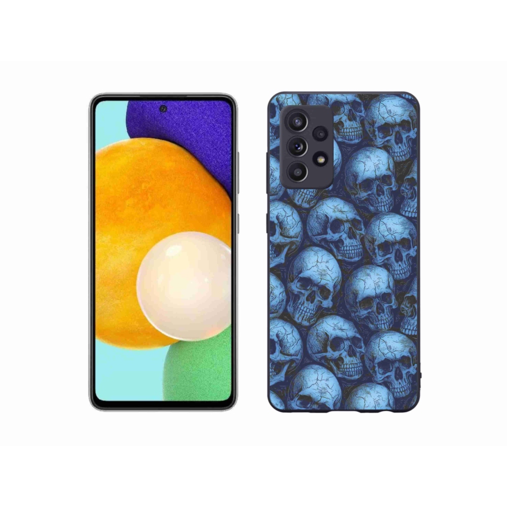 Zselés borítás mmCase Samsung Galaxy A52s 5G - koponyákhoz