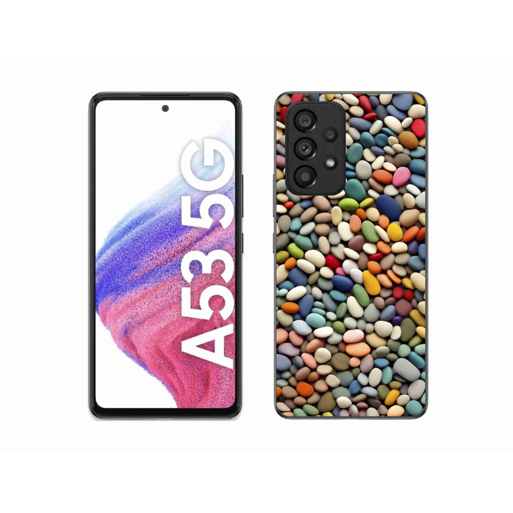 Gél borítás mmCase Samsung Galaxy A53 készülékhez - színes strasszkövek 2