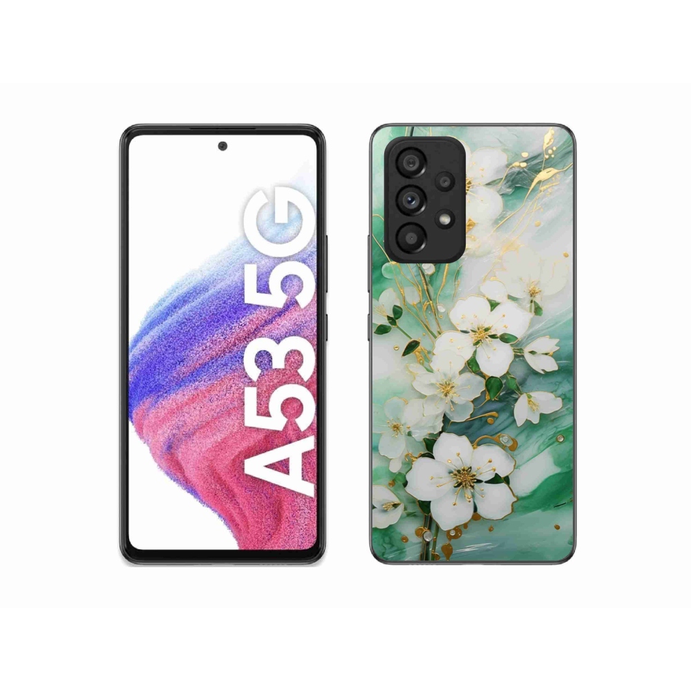 Gél borítás mmCase Samsung Galaxy A53 készülékhez - finom virágok