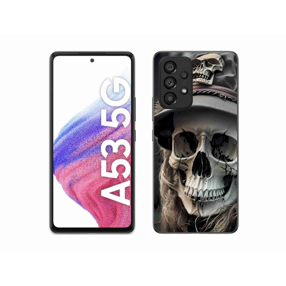 Zselés borítás mmCase Samsung Galaxy A53 - sötét koponya