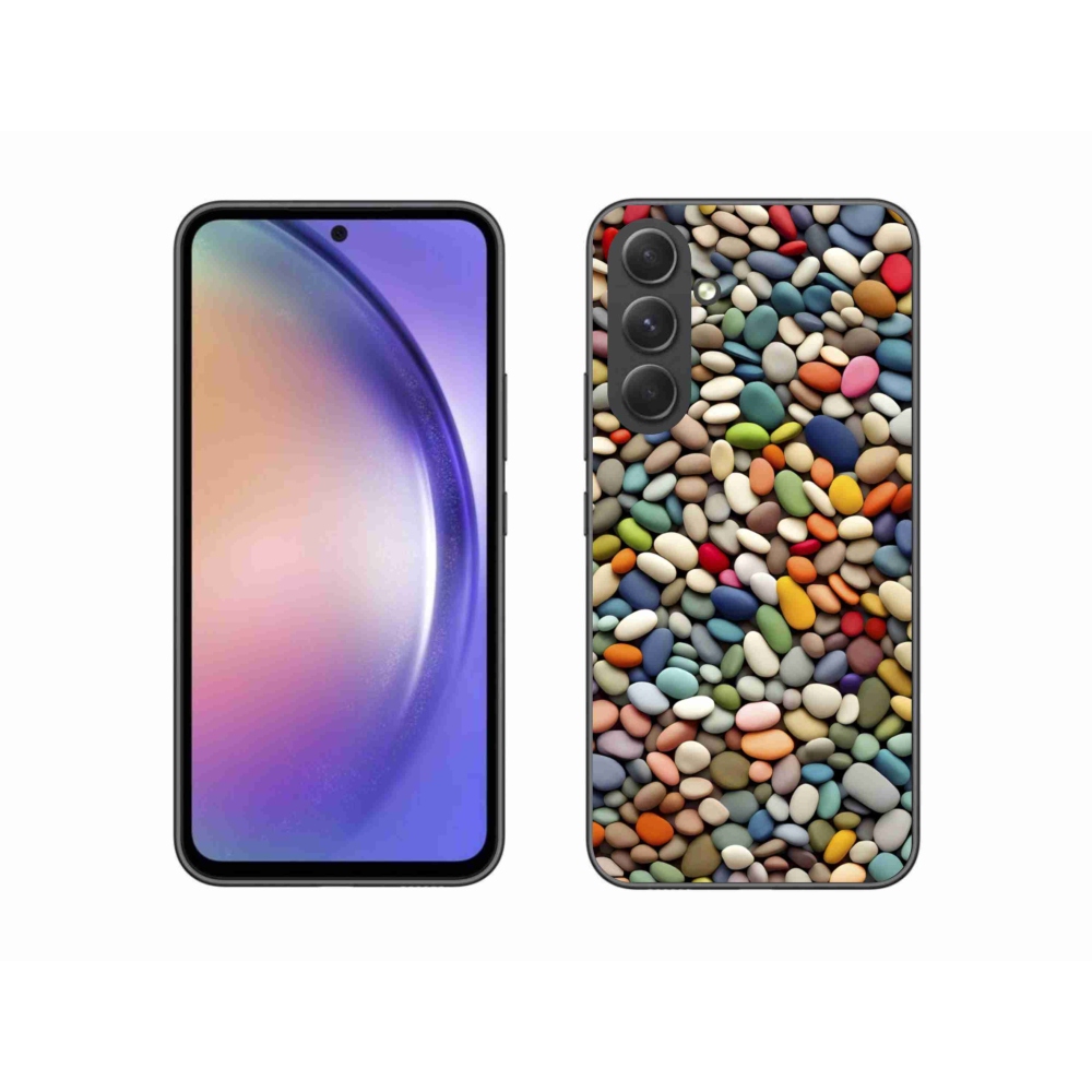 Zselés borítás mmCase Samsung Galaxy A54 5G - színes strasszkövek 2
