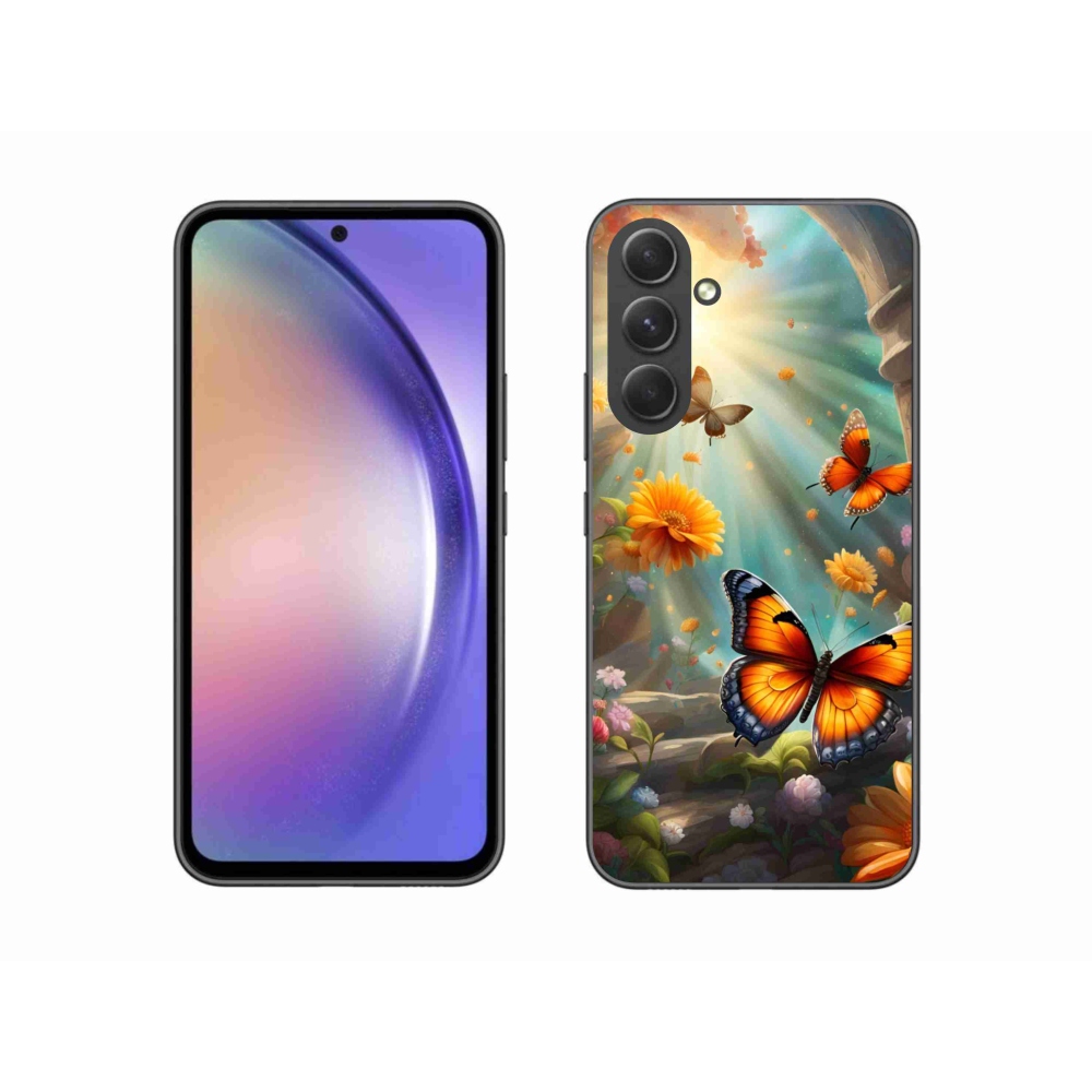 Zselés borítás mmCase Samsung Galaxy A54 5G - pillangókert 2