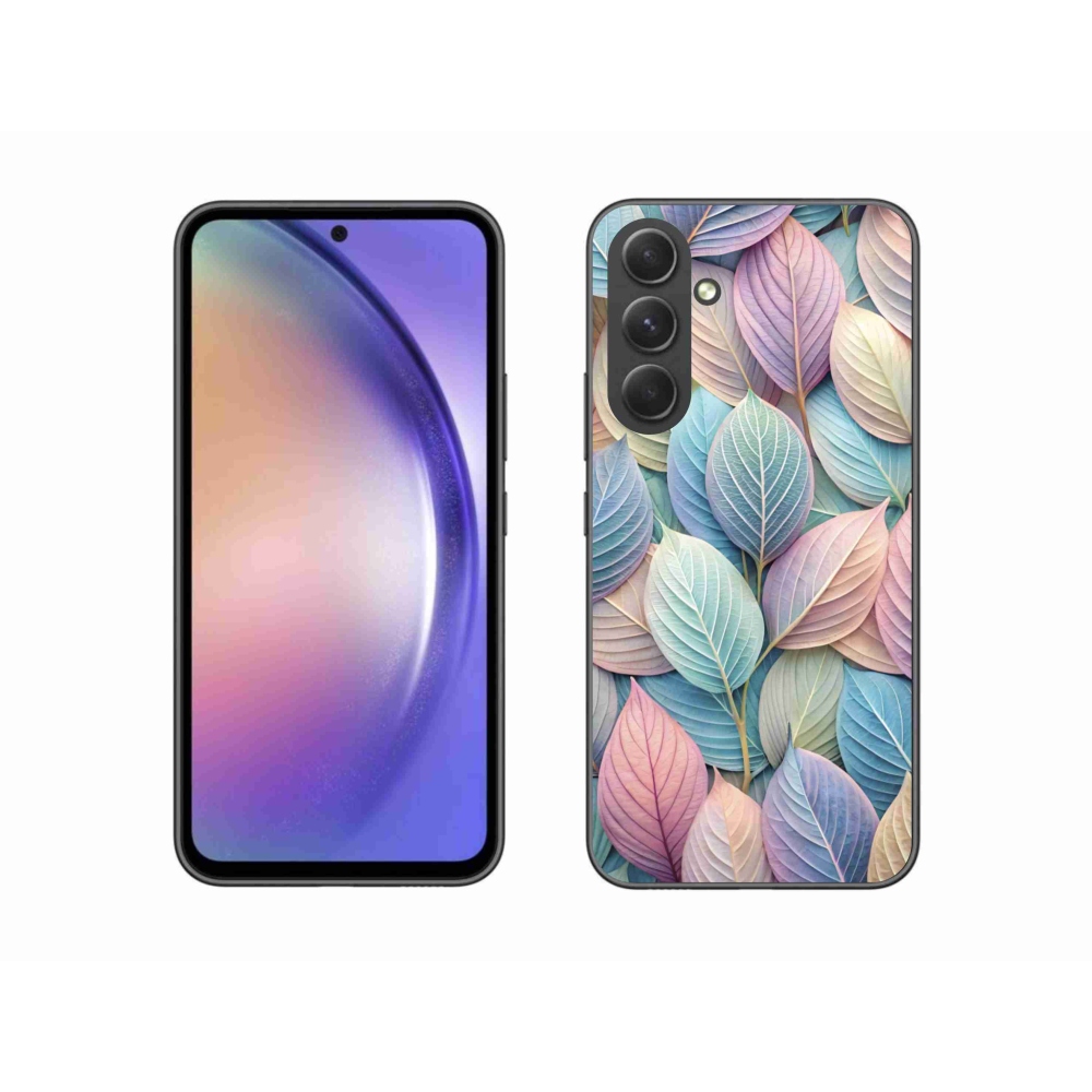 Zselés borítás mmCase Samsung Galaxy A54 5G - pasztell levelek
