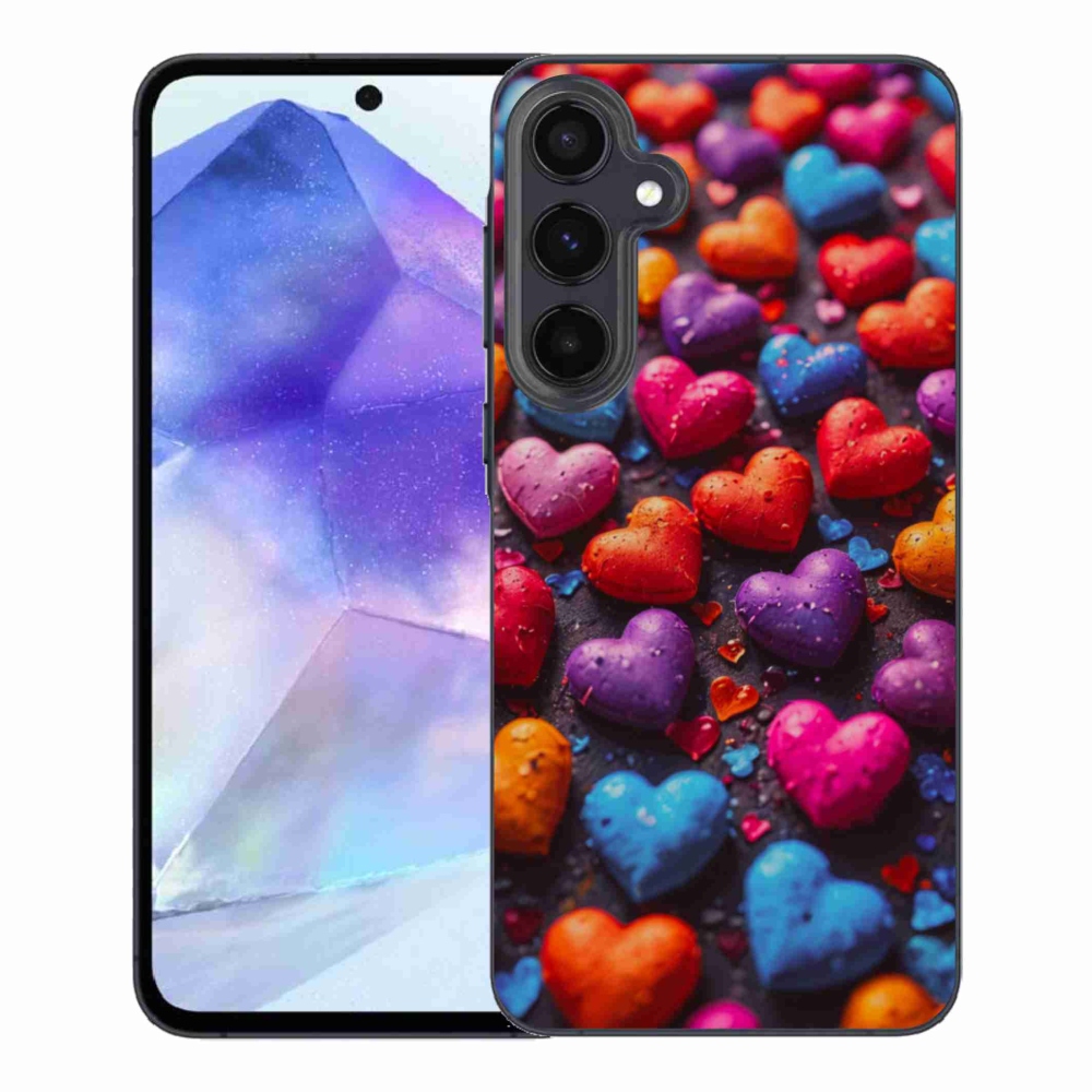 Zselés borítás mmCase Samsung Galaxy A55 5G - színes szív