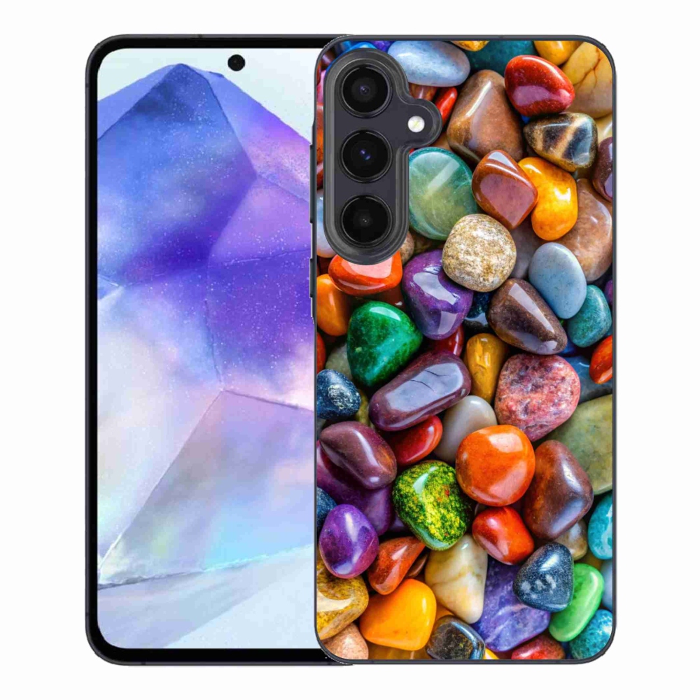 Zselés borítás mmCase Samsung Galaxy A55 5G - színes strasszkövekkel