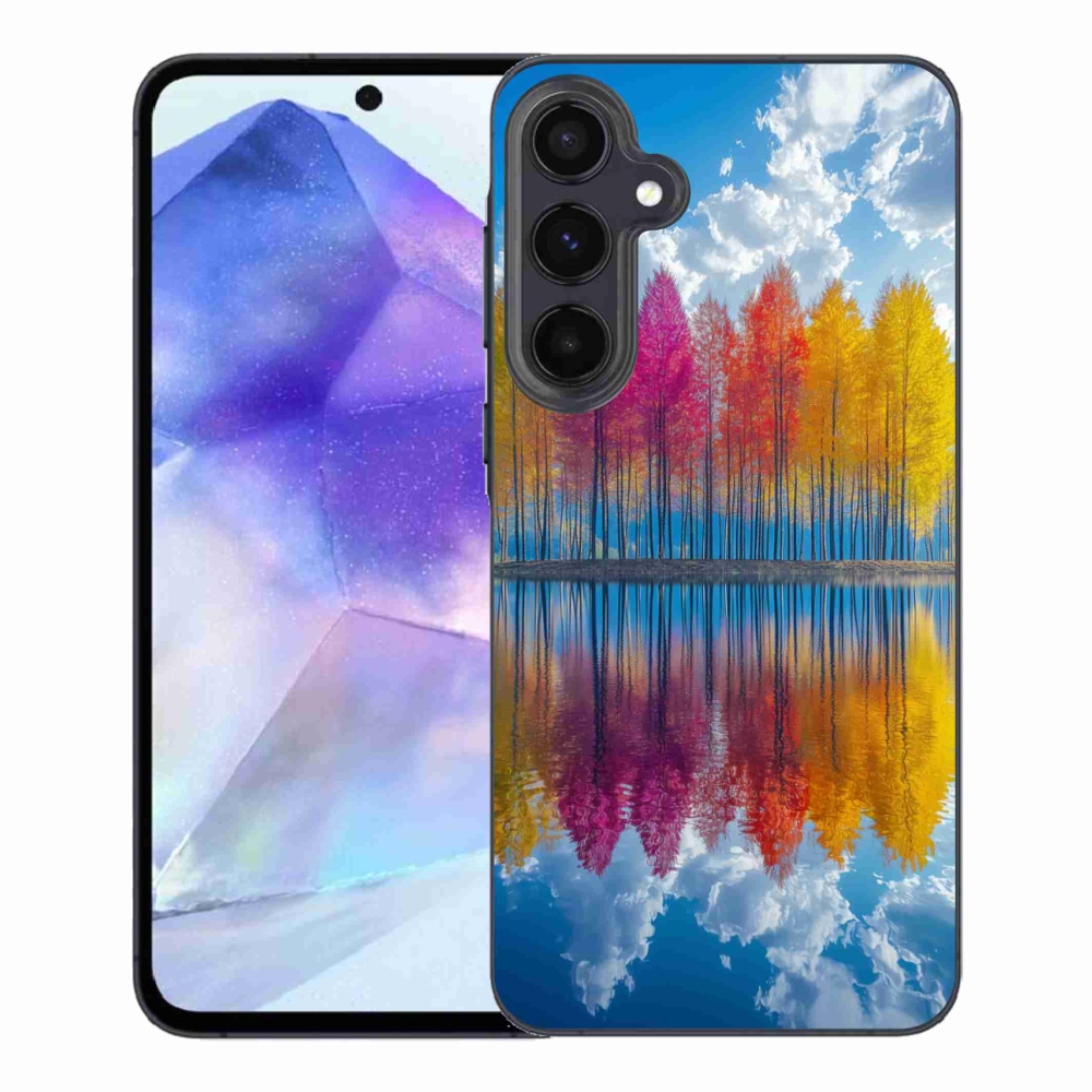 Gél borítás mmCase Samsung Galaxy A55 5G - színes fákhoz