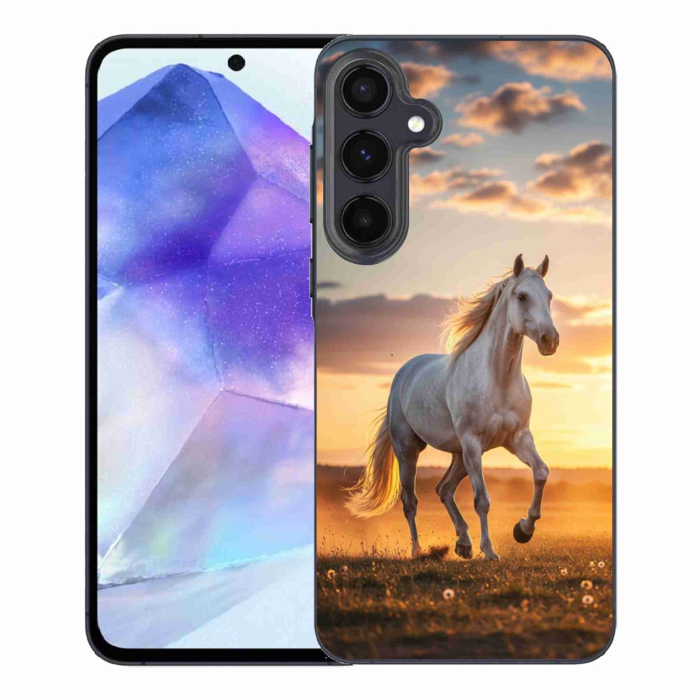 Gél borítás mmCase Samsung Galaxy A55 5G - futó fehér ló 2