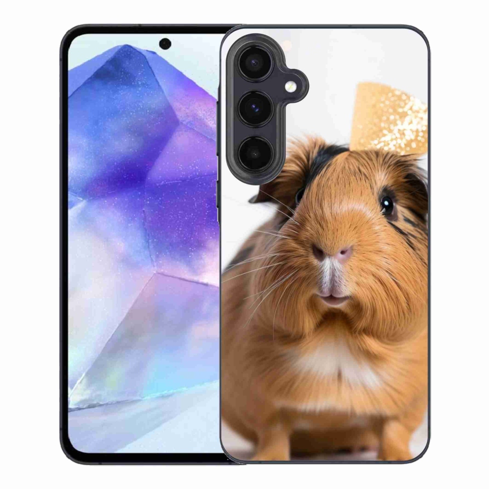 Zselés borítás mmCase Samsung Galaxy A55 5G - barna tengerimalachoz