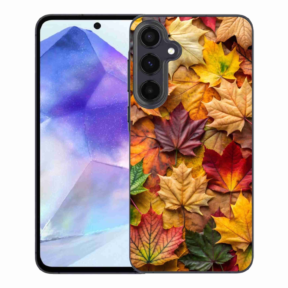 Zselés borítás mmCase Samsung Galaxy A55 5G - juharlevelek 2