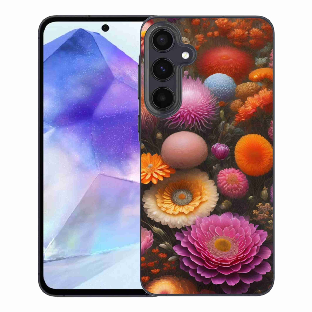 Gél borító mmCase Samsung Galaxy A55 5G - virágos kompozícióhoz