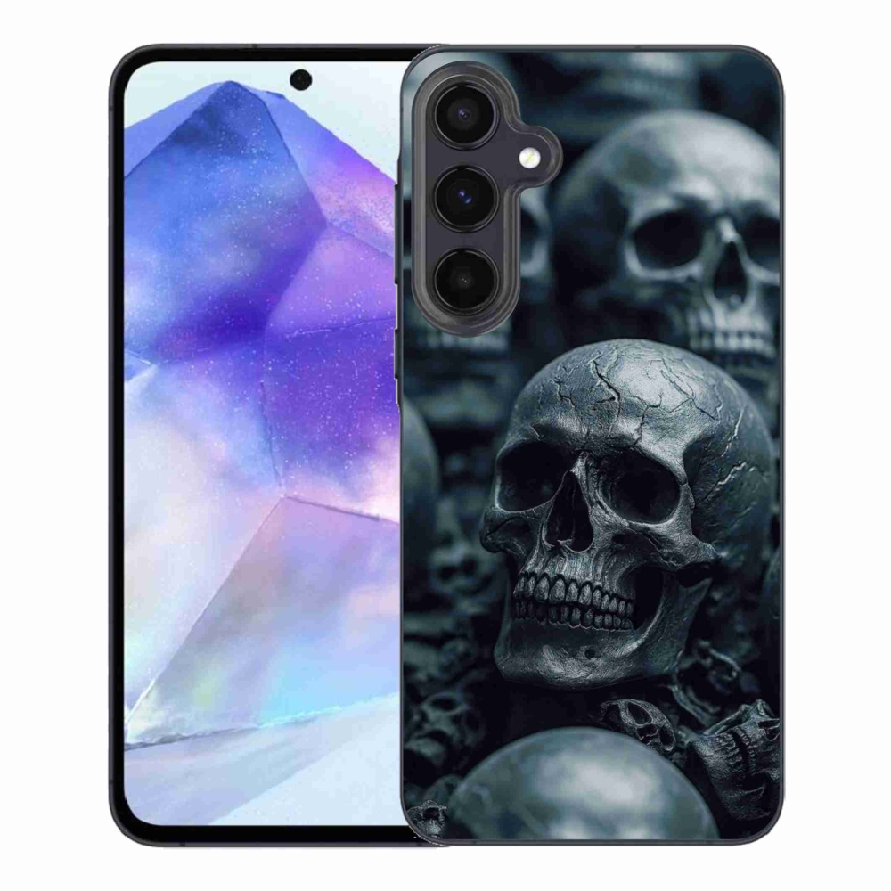 Gél védőburkolat mmCase Samsung Galaxy A55 5G - koponya 2