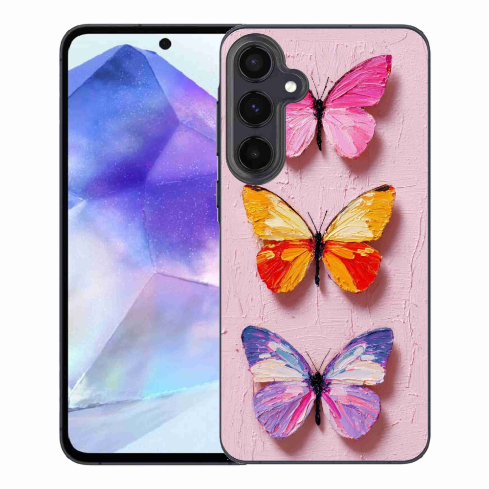 Gél borítás mmCase Samsung Galaxy A55 5G - pillangó szentháromsághoz